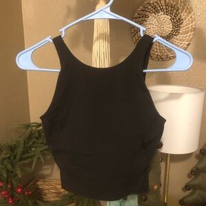 Lululemon Black Crop Tank
